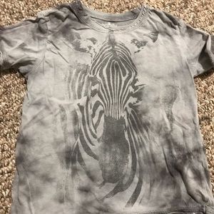 Kingsley zebra safari tee shirt- size 2T